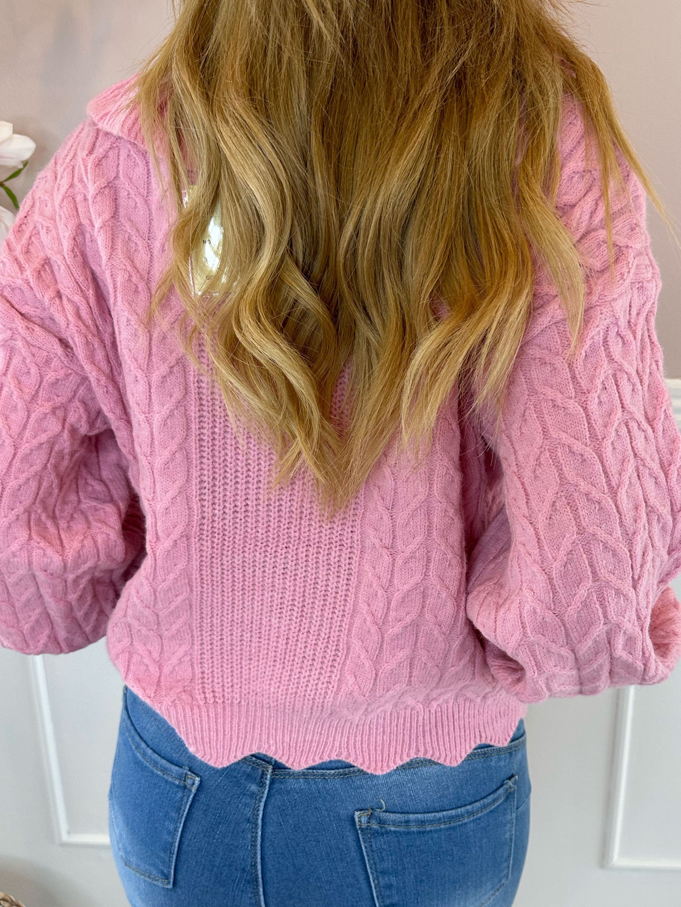 Melissa - Kort blød strikcardigan med stræk